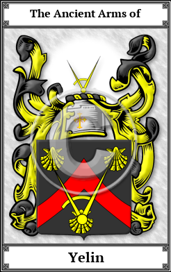 Yelin Family Crest Download (JPG)  Book Plated - 150 DPI