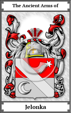 Jelonka Family Crest Download (JPG) Book Plated - 600 DPI