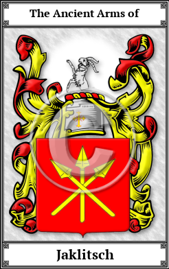 Jaklitsch Family Crest Download (JPG)  Book Plated - 150 DPI