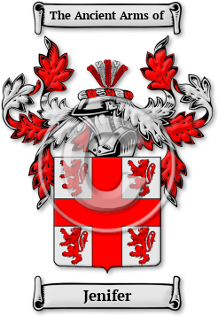 Jenifer Family Crest Download (jpg) Legacy Series - 150 DPI