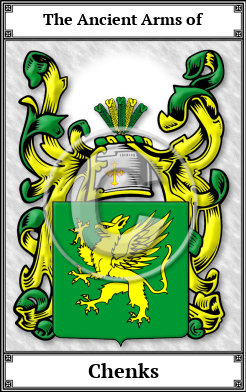 Chenks Family Crest Download (JPG)  Book Plated - 150 DPI