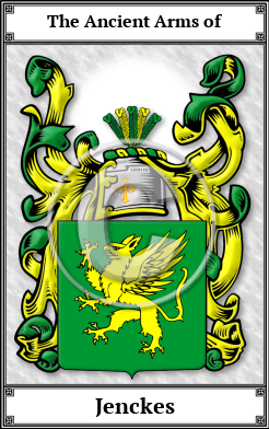 Jenckes Family Crest Download (JPG)  Book Plated - 150 DPI