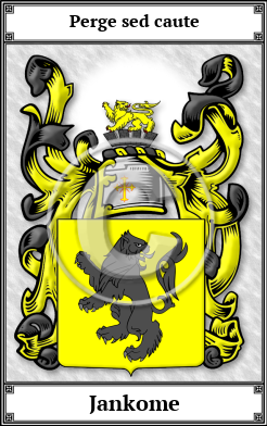 Jankome Family Crest Download (JPG)  Book Plated - 150 DPI