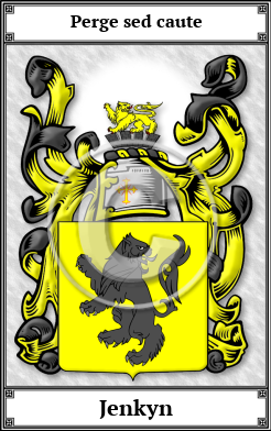 Jenkyn Family Crest Download (JPG) Book Plated - 600 DPI