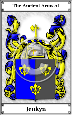 Jenkyn Family Crest Download (JPG)  Book Plated - 150 DPI