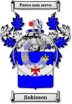 Jinkinson Family Crest Download (jpg) Legacy Series - 150 DPI