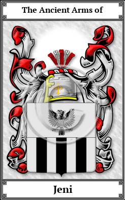 Jeni Family Crest Download (JPG) Book Plated - 600 DPI