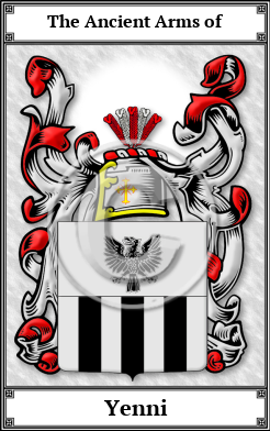 Yenni Family Crest Download (JPG)  Book Plated - 150 DPI