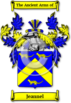 Jeannel Family Crest Download (jpg) Legacy Series - 150 DPI