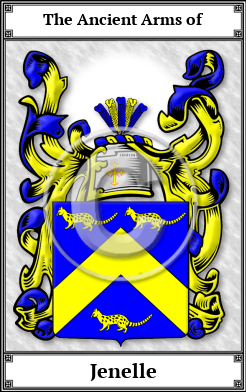 Jenelle Family Crest Download (JPG)  Book Plated - 150 DPI
