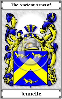 Jennelle Family Crest Download (JPG) Book Plated - 600 DPI