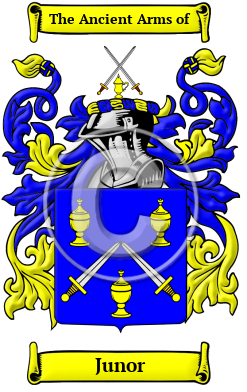 Junor Family Crest/Coat of Arms