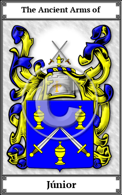 Júnior Family Crest Download (JPG)  Book Plated - 150 DPI