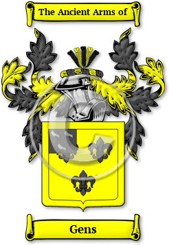 Gens Family Crest Download (jpg) Legacy Series - 150 DPI