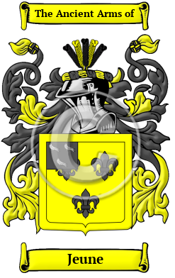 Jeune Family Crest Download (JPG) Heritage Series - 600 DPI