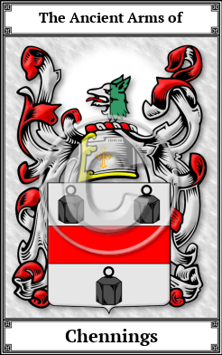 Chennings Family Crest Download (JPG) Book Plated - 600 DPI