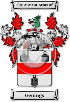 Genings Family Crest Download (JPG) Legacy Series - 300 DPI