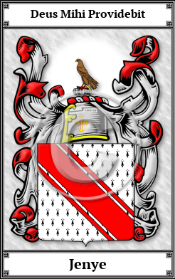 Jenye Family Crest Download (JPG)  Book Plated - 150 DPI