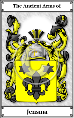 Jensma Family Crest Download (JPG) Book Plated - 600 DPI