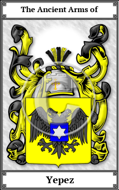 Yepez Family Crest Download (JPG) Book Plated - 600 DPI