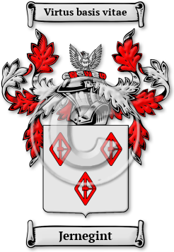 Jernegint Family Crest Download (JPG) Legacy Series - 600 DPI