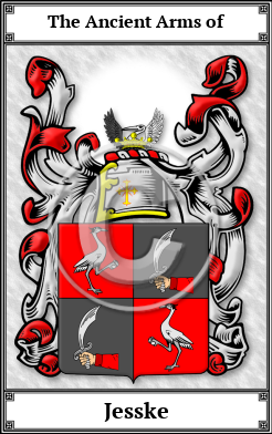 Jesske Family Crest Download (JPG)  Book Plated - 150 DPI