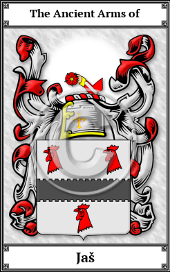 Jaš Family Crest Download (JPG) Book Plated - 600 DPI