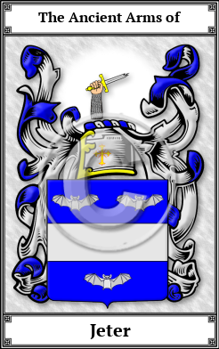 Jeter Family Crest Download (JPG) Book Plated - 300 DPI