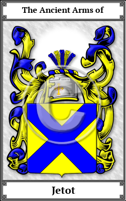 Jetot Family Crest Download (JPG)  Book Plated - 150 DPI