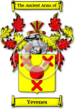 Yevenes Family Crest Download (jpg) Legacy Series - 150 DPI