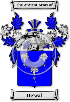 De'wal Family Crest Download (jpg) Legacy Series - 150 DPI