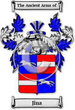 Jina Family Crest Download (jpg) Legacy Series - 150 DPI
