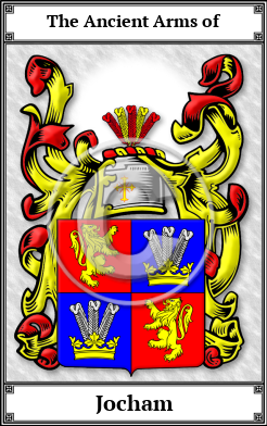 Jocham Family Crest Download (JPG) Book Plated - 600 DPI