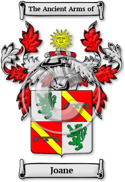 Joane Family Crest Download (jpg) Legacy Series - 150 DPI