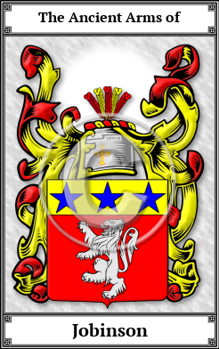 Jobinson Family Crest Download (JPG)  Book Plated - 150 DPI