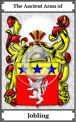 Jobling Family Crest Download (JPG) Book Plated - 600 DPI