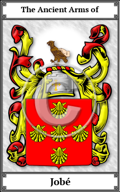 Jobé Family Crest Download (JPG)  Book Plated - 150 DPI