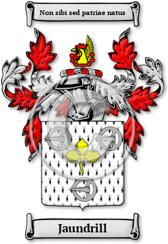 Jaundrill Family Crest Download (jpg) Legacy Series - 150 DPI