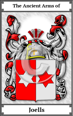 Joells Family Crest Download (JPG) Book Plated - 600 DPI
