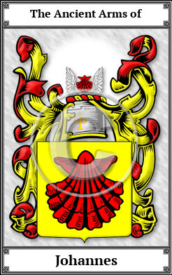 Johannes Family Crest Download (JPG)  Book Plated - 150 DPI