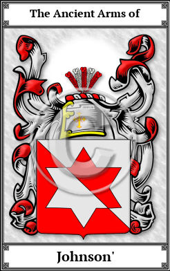 Johnson' Family Crest Download (JPG)  Book Plated - 150 DPI