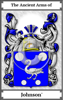 Johnson' Family Crest Download (JPG)  Book Plated - 150 DPI