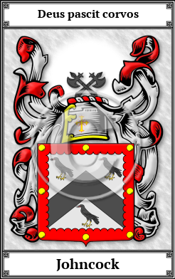 Johncock Family Crest Download (JPG)  Book Plated - 150 DPI