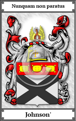 Johnson' Family Crest Download (JPG)  Book Plated - 150 DPI