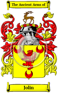 Jolin Family Crest/Coat of Arms