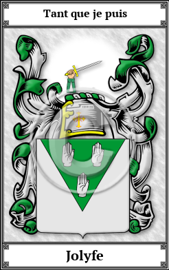 Jolyfe Family Crest Download (JPG)  Book Plated - 150 DPI