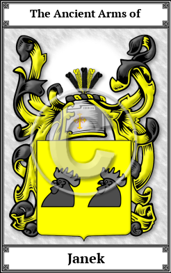 Janek Family Crest Download (JPG)  Book Plated - 150 DPI