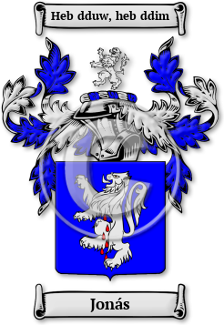 Jonás Family Crest Download (jpg) Legacy Series - 150 DPI