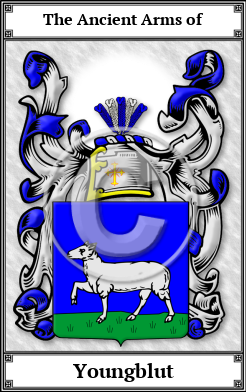 Youngblut Family Crest Download (JPG)  Book Plated - 150 DPI