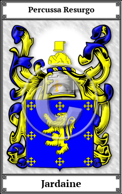Jardaine Family Crest Download (JPG)  Book Plated - 150 DPI